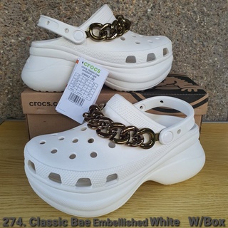 ONHAND Crocs 274. Classic Bae Embellished Clog White Authentic