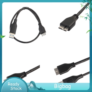 47cm 1.5ft USB 3.0 Male-A to USB3.0 Micro-B Data Cable Bla
