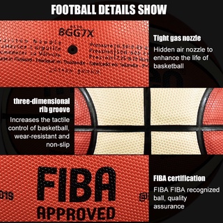 MOLTEN Basketball FIBA GG7X Size 7 Indoor Outdoor Training Ball with Pump (8)