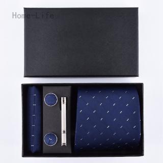 5 Pcs/Set Men Tie Necktie Skinny Business Classic Jacquard Woven Silk