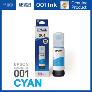 Epson 001 CYAN Ink Original Brand New for L4150 L4160 L6160 L6170 L6190 L14150 Code C13T03Y200