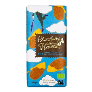 Chocolates From Heaven Organic Belgian Chocolate - Almond Caramel Sea Salt (100g)