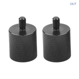 OUT Mic Stand Conversion Adapter 5/8 to 1/4 Male to Female Screw Camera Tripod Accessory for Microphone Stand Mount 2 Pack