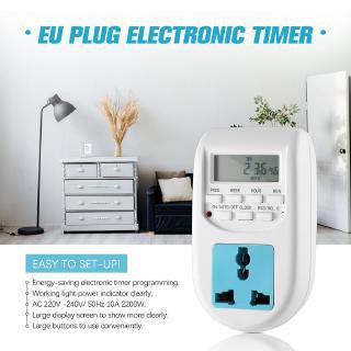 Digital Energy Saving Timer Programmable Electronic Timer Plug EU display EU Energy