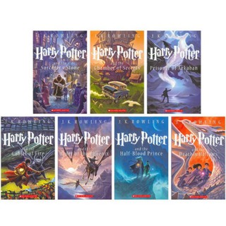 【7 Books Set】Harry Potter The Complete Series US Version English Novel Fiction Story Book (1)
