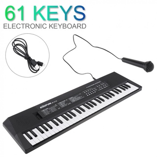 61 Keys Electronic Keyboard Piano Digital Music Key Board with Microphone Children Gift Musical
