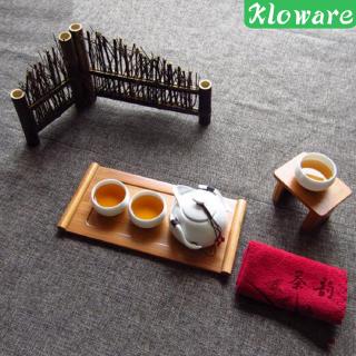 [KLOWARE] Japanese Bamboo Wood Serving Tray Plate Tea Food Tea Cup Tea Coasters Tray