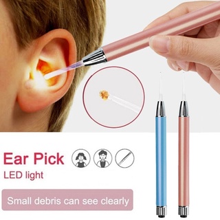 1Pcs Flashlight Ear Pick LED Lighting Earwax Spoon Child Kids Ear Spoon Cleaner Handle Earwax Remover Luminous Earpick Cleaning Ear Wax Removal Tool