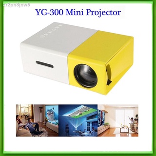 ◐℡YG-300 600 Lumens Mini Portable Projector Yellow White （100% tunay）