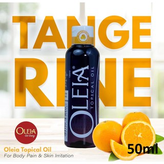 Oleia Topical Oil Tangerine 50mL Cetylated Fatty Acid Oil Soothing and Relaxing Oil