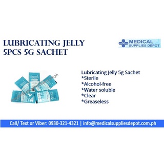 Water-Based Lubricant Jelly 5g Sachet Sets of 5 (1)