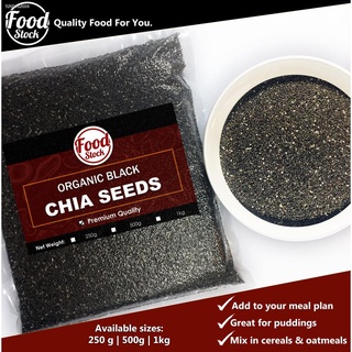 cheapest○Organic Black Chia Seeds (250g, 500g, 1kg)