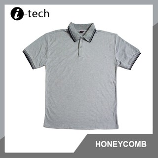 Itech Honeycomb Men's Polo Shirt (Ash Gray) Polo / Collared Unisex