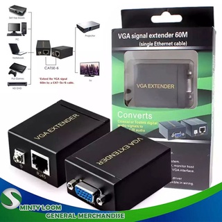 VGA Signal Extender 60M Amplifier Signal RJ45 CAT-5e/6 Ethernet Cable