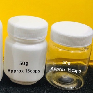 10pcs 50g vitamin jar medicine container meds bottle plastic
