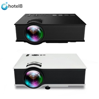 【Ready stock】 New Mini portable projector UC68 LED home micro projector UC68+ 1080P HD projector Better than UC46 Support Miracast Airplay HD 【hotel8】