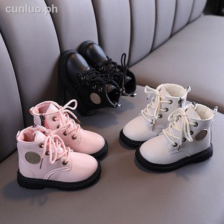 ﹊□☽Bobora Girls Fashion Versatile Skidproof Warm High-top Shoes For 1-7Y