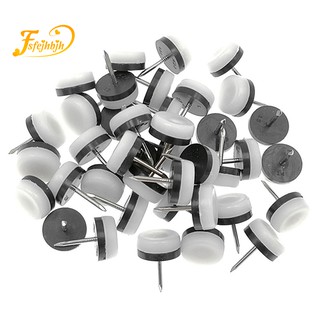 40Pcs Thickened Furniture Glide,Nail-On Nylon Slider Pad Floor Protector for Wooden Leg Feet Of Chair Table Sofa