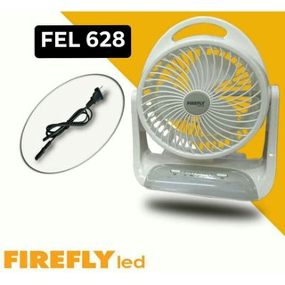 FIREFLY RECHARGEABLE FAN WITH DIMMABLE LIGHTS