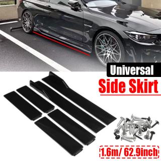 Car Styling Car Accessories 1 Pair Universal 1.6M Side Skirts Extension Rocker Panels Lip Splitters