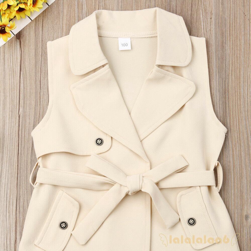◕ω◕Kids Baby Girls Trench Coat Winter Jacket Windbreaker (3)