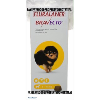 Bravecto Anti Tick/Flea Chewable Tablet for Dogs