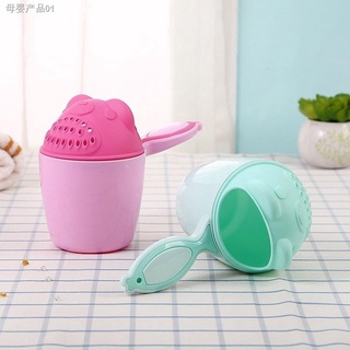 ✻✤Cartoon Baby Shampoo Cup Bathing Shower Spoons kids Washing (2)