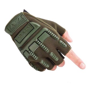 Army Military Tactical Combat Bicycle Half Finger Gloves