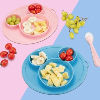 Baby Plate Míckey Non-Slip Silicone Placemat Feeding Plate BPA Free Suction Plate