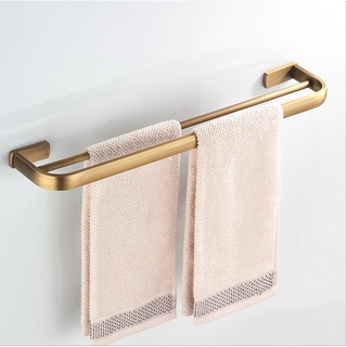 Biggers antique bronze finish brass bathroom accessories double towel bar towel rack