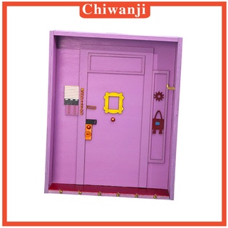 [CHIWANJI] Purple Door Key Holder Hooks Rack Wall Mount Decor Hanger Entryway Box Friends Monica (5)