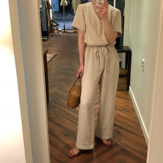 Simplicity V Collar Collect The Waist Jumpsuits