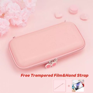 Nintendo Switch Case Pink Cherry Blossom Girl Storage Bag Protective Cover NS Lite Accessories Hard Shell