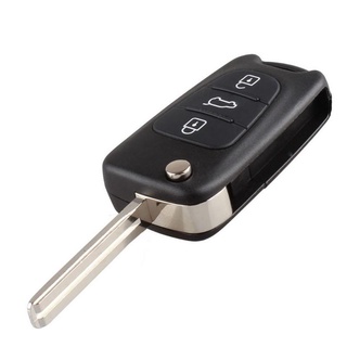 COD Uncut Blade Car Key Case 3 Buttons Flip Folding Car Remote Control Key Case Shell Blank Cover fo