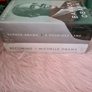 BNEW A PROMISED LAND, BECOMING- SET OF 2 BARACK & MICHELLE OBAMA