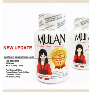 MULAN Pearl Whitening + Collagen + L-Glutathione + NAC