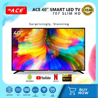 ACE 40" Slim Full HD LED Smart TV LED-707 Android 9.0