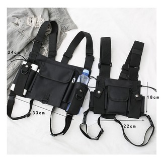 Radios Pocket Radio Chest Harness Chest Front Pack Pouch Holster Vest Rig Carry Case for 2 Way Radio (1)