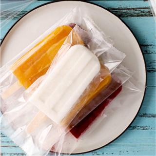 100 Pcs/lot Plastic Ice Pop Bag One-time Transparent Popsicle Bags Fridge Ice Cream Storage Packaging Bags