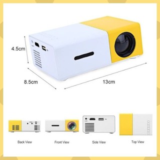 YG-300 HD Projector 1080P Led Home 600 Lumens Mini Portable Projector (2)