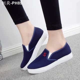 ✘✾☃Old Beijing cloth shoes women s flat casual 2020 new all-match Korean version of a pedal lazy can