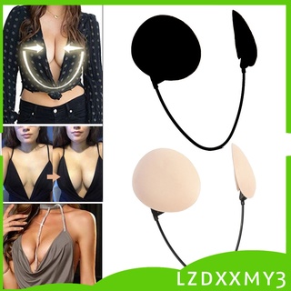 HOT Summer Thin Push Up Bra Invisible Deep Plunge Bra Nipple Cover