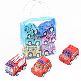 BBWORLD 6pcs/set Kids Mini Pull Back Car toys gifts creative cute Classic Truck Vehicle