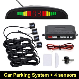 【Ready Stock】℗℡4 Parking Sensors Car Reverse Backup LED Display Car Auto Car Parking Radar Monitor D