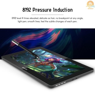 M^M COD BOSTO 16HDT Portable 15.6 Inch H-IPS LCD Graphics Drawing Tablet Display Support Capacitive Touchscreen 8192 Pressure Level Active Technology USB-Powered Low Consumption Drawing Tablet with Interactive Stylus Pen (5)