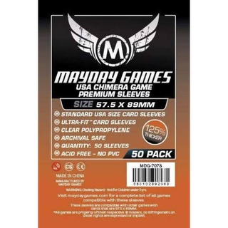 57.5x89mm Mayday Games USA Chimera Game Premium Sleeves (50sleeves)