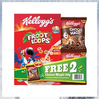 【Available】Kelloggs Froot Loops 300g w/ free 2 Chocos Magic 20g