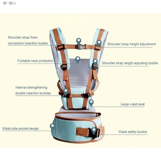 ❀𝐊𝐎𝐀𝐋𝐀 𝐁𝐀𝐁𝐘 𝐃𝐄𝐒𝐈𝐆𝐍 BABY CARRIER WITH HIPSEAT DETACHABLE HIPSEAT 3-36mos BABY CARRIER (3)