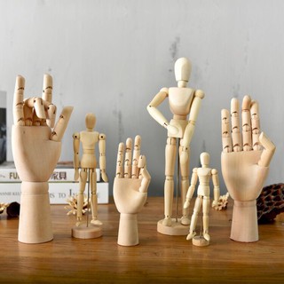 Creative Jitda Art Wooden Man Movable Joint Hand Wooden Man Decoration Wooden Joint Man Decoration (1)