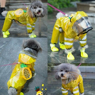 ❇Pineapple Purse Pet Raincoat Dog Cat Rainy Coat Rain